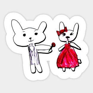 Love Bunnies Sticker